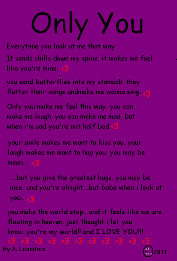 This poem is about this boy that i used to like.. but hes a jerk so ...